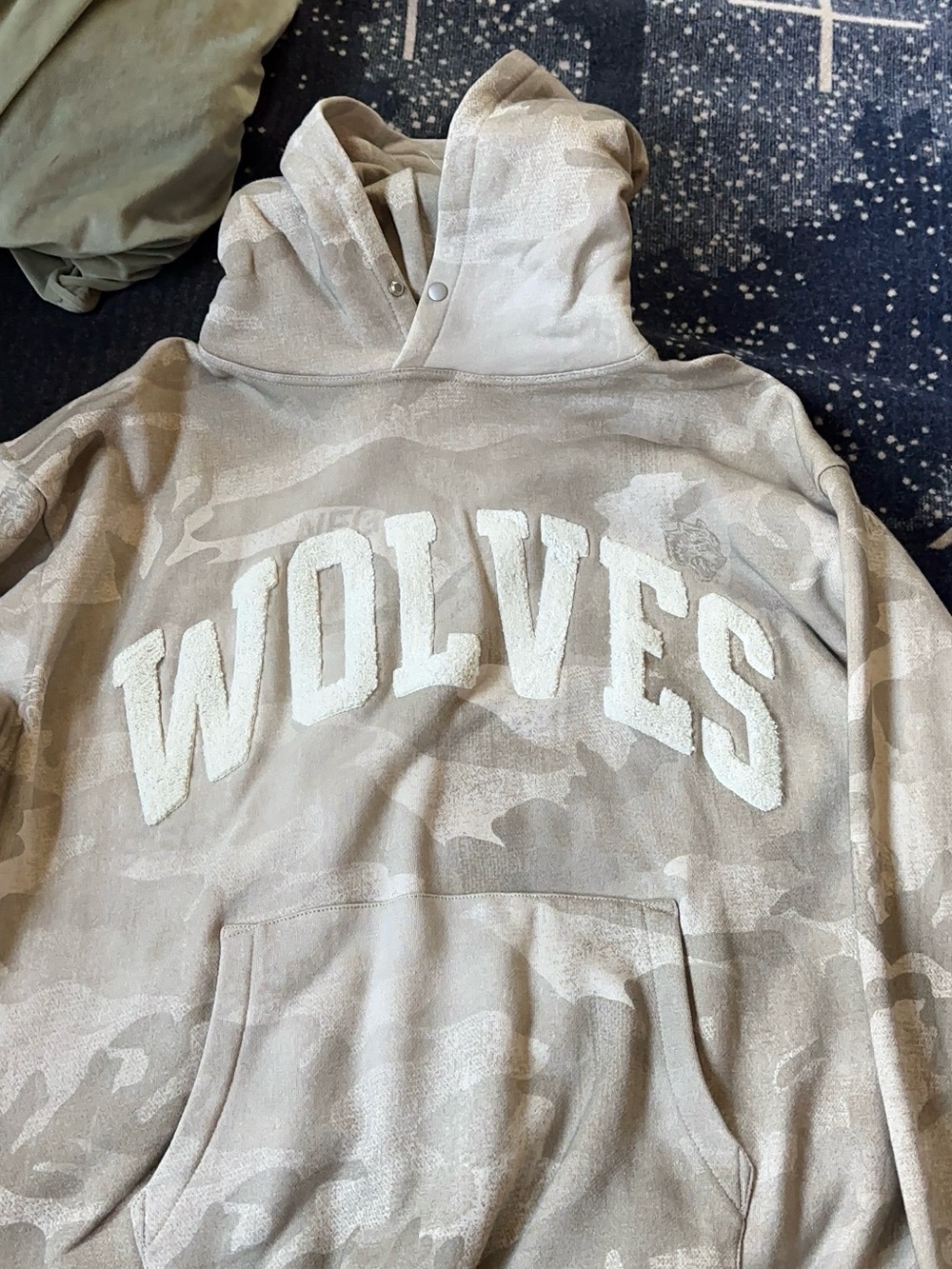 Darc Sport Wolves Hooded Sweatshirt in Tan Camo